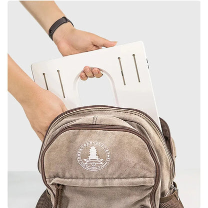 מעמד לפטופ חדש – מתקפל, רב-תכליתי, נייד ומתכוונן לגובה | מתאים גם כמעמד למסך | בסיס מאלומיניום איכותי