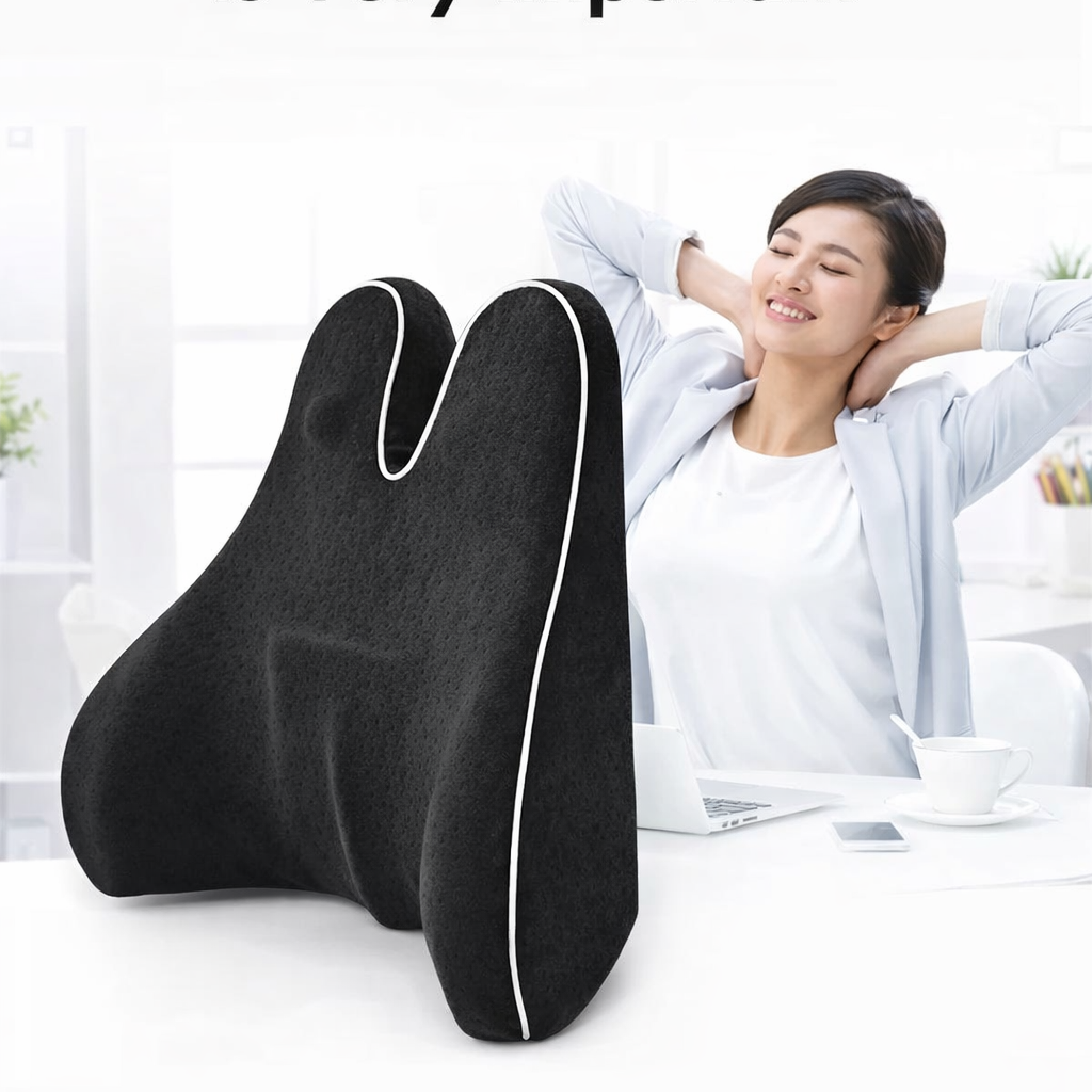 כרית תמיכה אורטופדית לגב  למשרד ולרכב